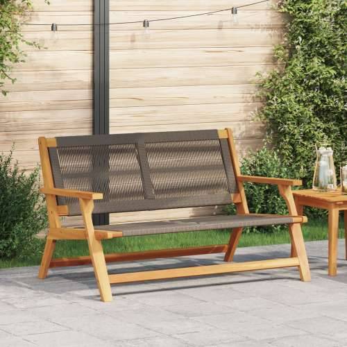 Vrtna klupa Siva 76x122x73 cm Čvrsto drvo bagrema Cijena