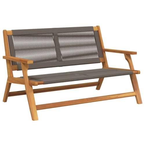 Vrtna klupa Siva 76x122x73 cm Čvrsto drvo bagrema Cijena