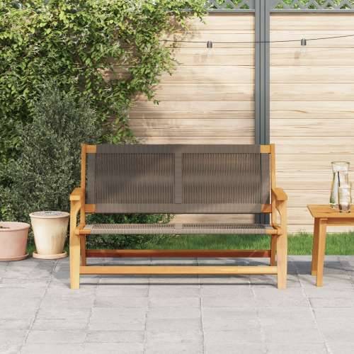 Vrtna klupa Siva 76x122x73 cm Čvrsto drvo bagrema Cijena