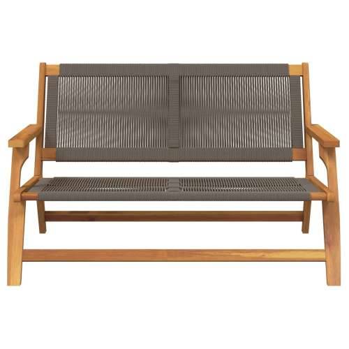Vrtna klupa Siva 76x122x73 cm Čvrsto drvo bagrema Cijena