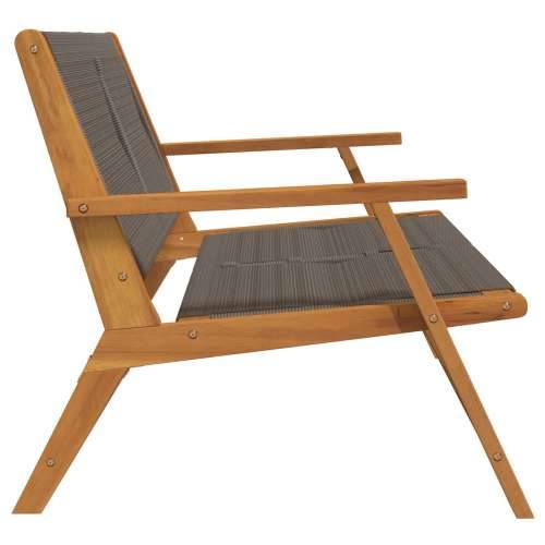 Vrtna klupa Siva 76x122x73 cm Čvrsto drvo bagrema Cijena