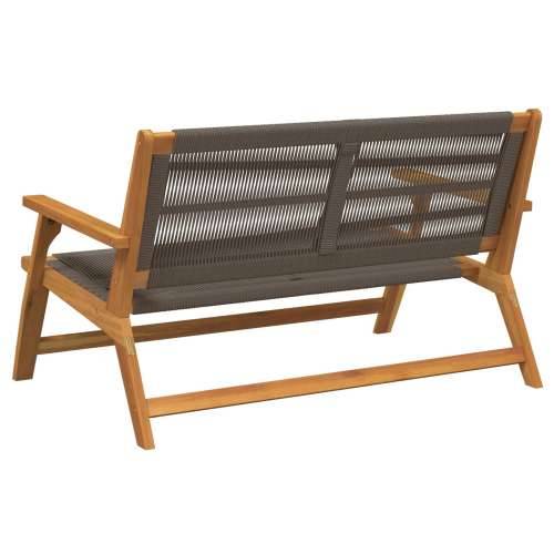 Vrtna klupa Siva 76x122x73 cm Čvrsto drvo bagrema Cijena