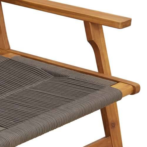 Vrtna klupa Siva 76x122x73 cm Čvrsto drvo bagrema Cijena