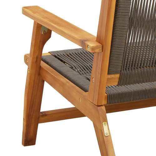 Vrtna klupa Siva 76x122x73 cm Čvrsto drvo bagrema Cijena