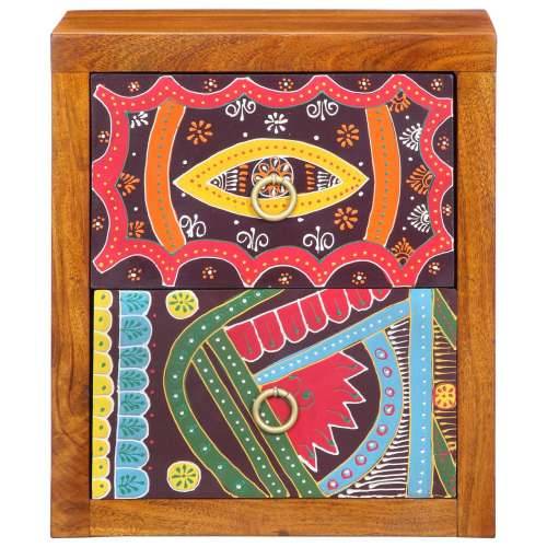 Noćni Ormarić 35x30x40 cm Masivno Drvo Akacije Cijena