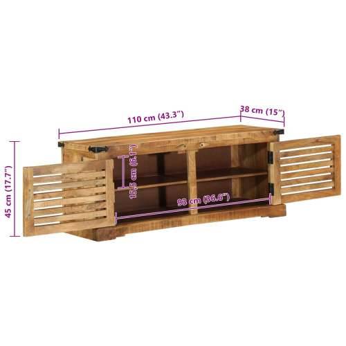 Klupa za cipele 110x38x45 cm Masivno drvo grubo mango Cijena