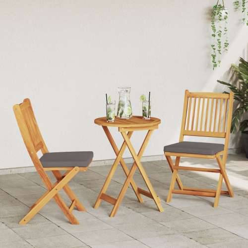 3-dijelni bistro set za vrt - Čvrsto drvo akacije Cijena