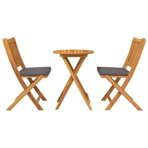 3-dijelni bistro set za vrt - Čvrsto drvo akacije Cijena