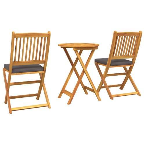 3-dijelni bistro set za vrt - Čvrsto drvo akacije Cijena