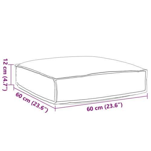 Jastučić za paletu za sjedenje Crna 60x60x12 cm Oxford tkanina Cijena