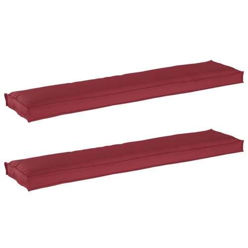 jastučići za klupu 2 komada boja vina 180x40x8 cm Cijena
