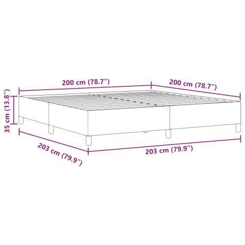 Krevetna konstrukcija Svjetlosiva 200x200 cm Kordura tkanina Cijena