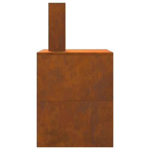 vatrogasna jama s dimnjakom 80x50x96 cm istrošeni čelik Cijena