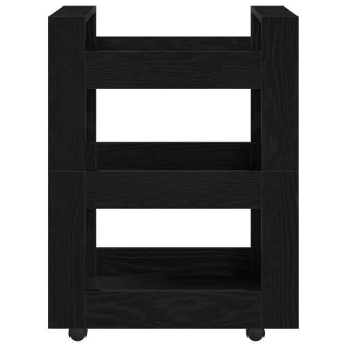kuhinjska kolica crni hrast 60x45x80 cm konstruirano drvo Cijena