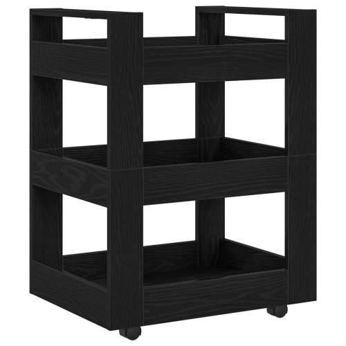 kuhinjska kolica crni hrast 60x45x80 cm konstruirano drvo Cijena