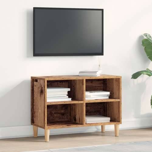 TV kabinet s drvenim nogama Starinsko drvo 69.5x30x50 cm Cijena