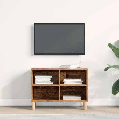 TV kabinet s drvenim nogama Starinsko drvo 69.5x30x50 cm Cijena