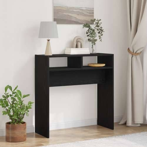 Konzolni Stol od Crnog Hrasta - 78x30x80 cm - Napravljen od Konstruiranog Drva Cijena