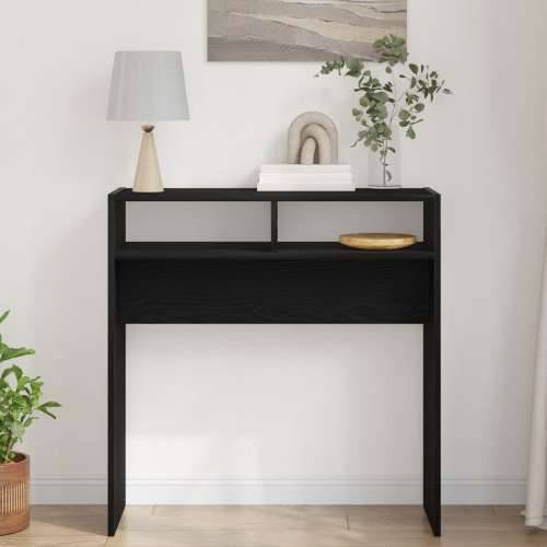 Konzolni Stol od Crnog Hrasta - 78x30x80 cm - Napravljen od Konstruiranog Drva Cijena
