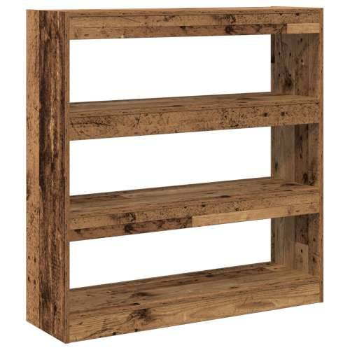 Ormar za knjige / Pregrada - Rustikalno drvo - 100 x 30 x 103 cm - Konstruirano drvo Cijena