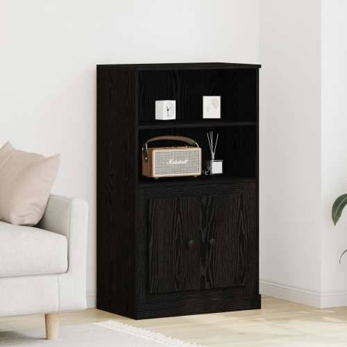 visoka komoda Crna hrastovina 60x35.5x103.5 cm Čvrsto drvo Cijena