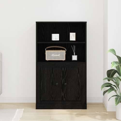 visoka komoda Crna hrastovina 60x35.5x103.5 cm Čvrsto drvo Cijena