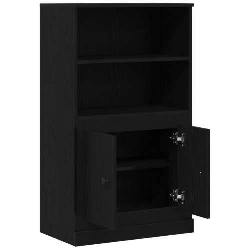 visoka komoda Crna hrastovina 60x35.5x103.5 cm Čvrsto drvo Cijena