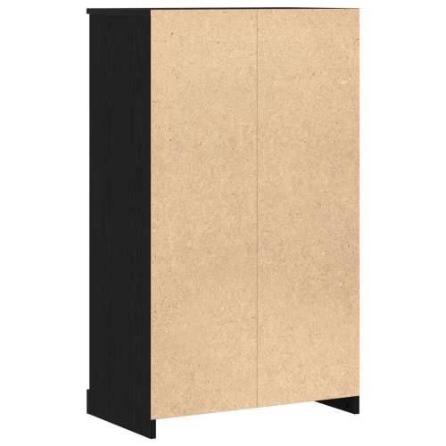 visoka komoda Crna hrastovina 60x35.5x103.5 cm Čvrsto drvo Cijena