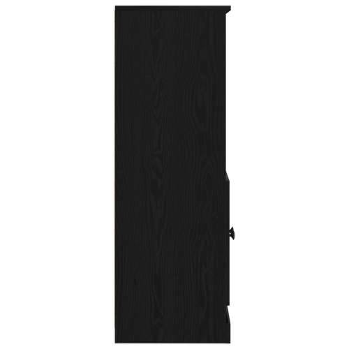 visoka komoda Crna hrastovina 60x35.5x103.5 cm Čvrsto drvo Cijena