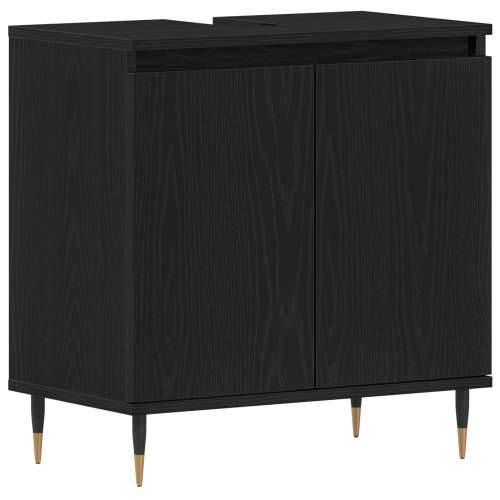 Kupaonski K Cabinet Crna hrastovina 58x33x60 cm Konstruirano drvo Cijena