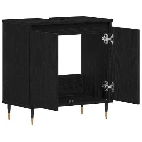 Kupaonski K Cabinet Crna hrastovina 58x33x60 cm Konstruirano drvo Cijena