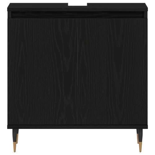 Kupaonski K Cabinet Crna hrastovina 58x33x60 cm Konstruirano drvo Cijena