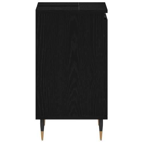 Kupaonski K Cabinet Crna hrastovina 58x33x60 cm Konstruirano drvo Cijena