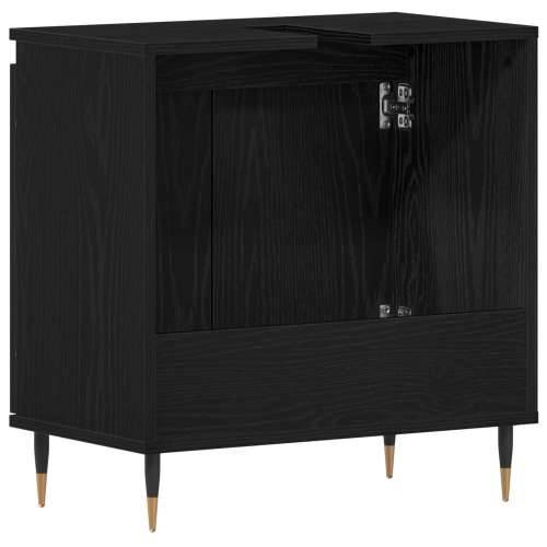 Kupaonski K Cabinet Crna hrastovina 58x33x60 cm Konstruirano drvo Cijena