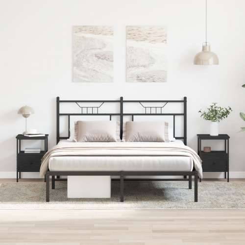 Noćni ormarići 2 kom Crna hrast 34x36x50 cm Konstruirano drvo Cijena