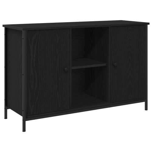 TV ormarić Crni hrast 101x35x65 cm Konstruirano drvo i čelik Cijena