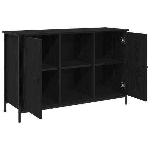 TV ormarić Crni hrast 101x35x65 cm Konstruirano drvo i čelik Cijena