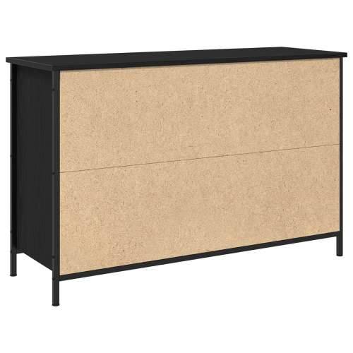 TV ormarić Crni hrast 101x35x65 cm Konstruirano drvo i čelik Cijena