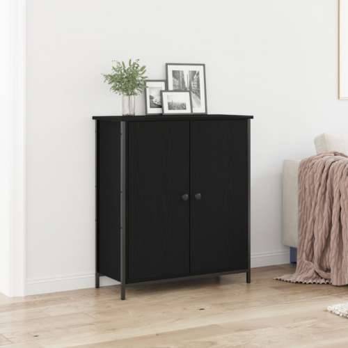 Bife Crni hrast 70x30x80 cm Konstruirano drvo i čelik Cijena
