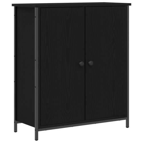 Bife Crni hrast 70x30x80 cm Konstruirano drvo i čelik Cijena