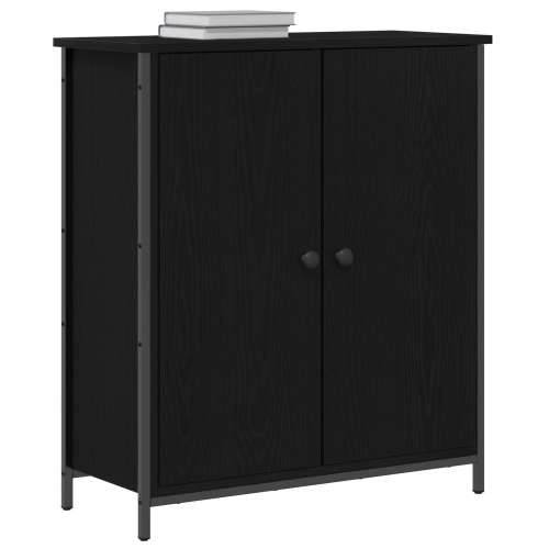 Bife Crni hrast 70x30x80 cm Konstruirano drvo i čelik Cijena