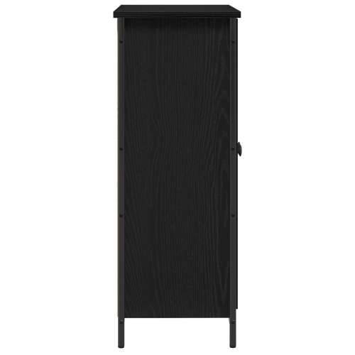 Bife Crni hrast 70x30x80 cm Konstruirano drvo i čelik Cijena