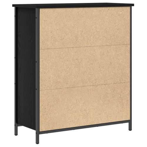 Bife Crni hrast 70x30x80 cm Konstruirano drvo i čelik Cijena
