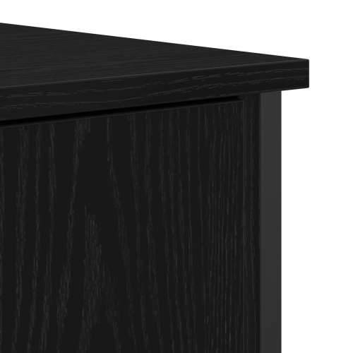 Bife Crni hrast 70x30x80 cm Konstruirano drvo i čelik Cijena