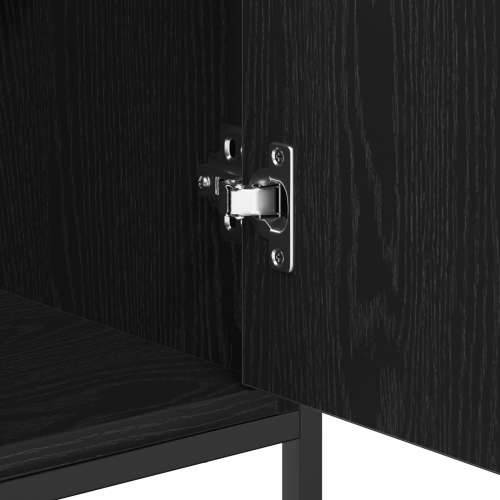 Bife Crni hrast 70x30x80 cm Konstruirano drvo i čelik Cijena