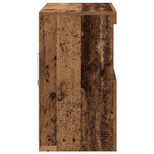 bočna komoda s LED lampicama staro drvo 81x37x67 cm Cijena