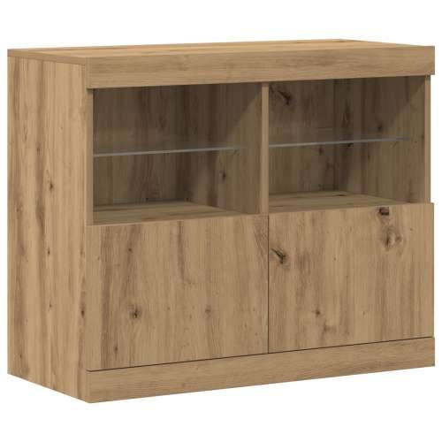 Sideboard s LED svjetlima Artisan hrast 81x37x67 cm Cijena