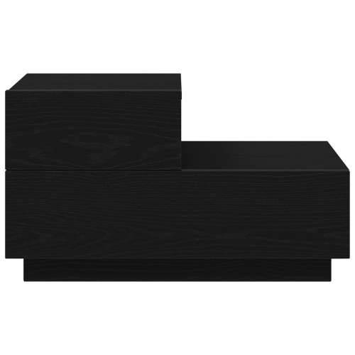 noćni ormarić s LED svjetlima Crna hrastovina 100x36x49 cm Cijena