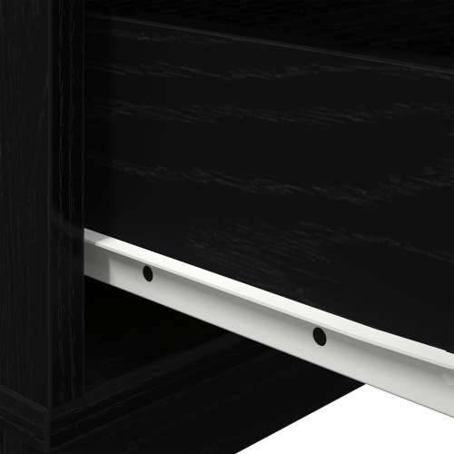 noćni ormarić s LED svjetlima Crna hrastovina 100x36x49 cm Cijena