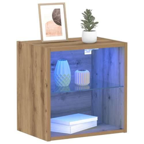 Plutajuća polica Masivni hrast 40x28,5x40 cm Konstruirano drvo Cijena
